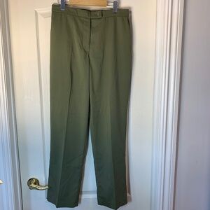 Allison Daley Olive Green Stretch Dress Pants Size 10 Work Career Classic Fit